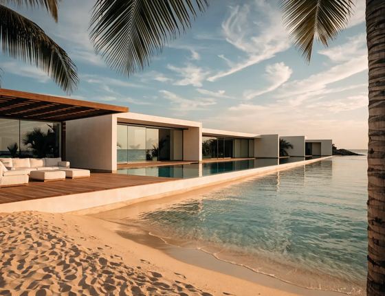 Beachfront villa with infinity pool, Koh Samui